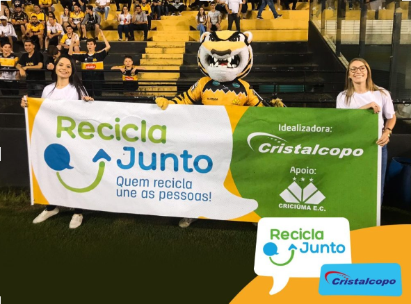Em parceria com patrocinador, Criciúma prepara distribuição gratuita de copos de água na decisão do Catarinense