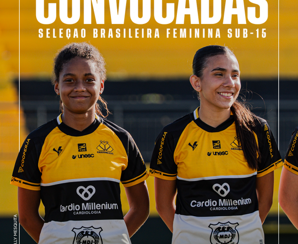 Atletas do Sub-15 do Criciúma são convocadas para a Seleção Brasileira Feminina