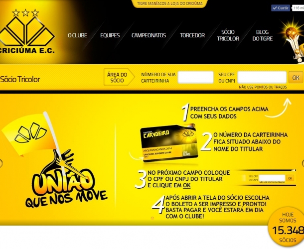 Boletos das mensalidades estão disponíveis no site