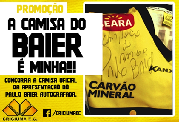 Camisa de Paulo Baier será sorteada