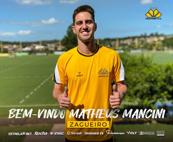 Criciúma contrata o zagueiro Matheus Mancini