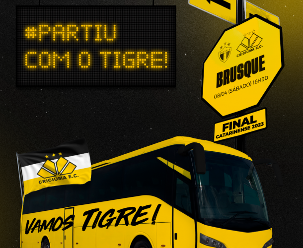 Criciúma disponibiliza até seis ônibus para Brusque