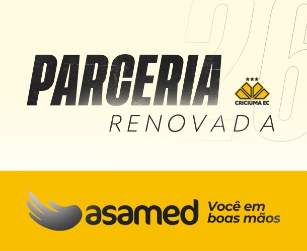 Criciúma Esporte Clube e Asamed renovam parceria para a temporada 2026