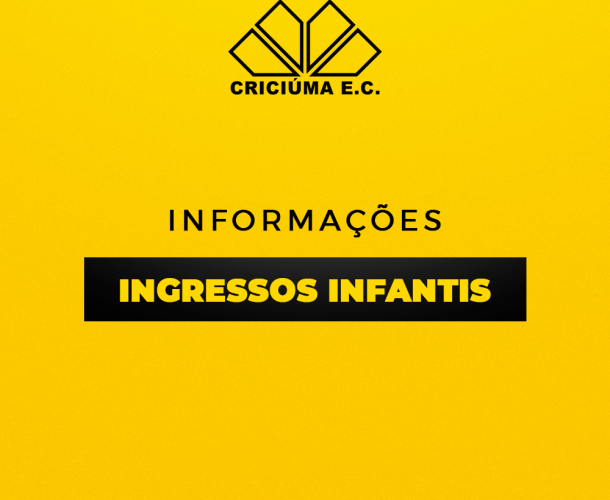 Distribuição de ingressos infantis para Criciúma x Guarani