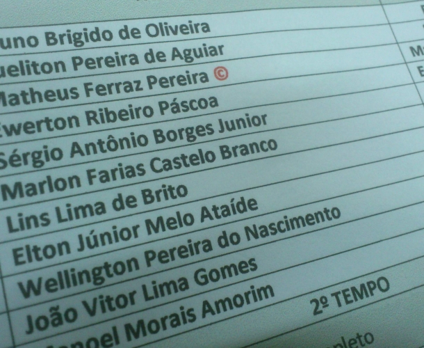 Numeração definida para encarar o Caxias