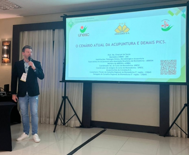 Profissional do Tigre palestra em Congresso de Biomedicina