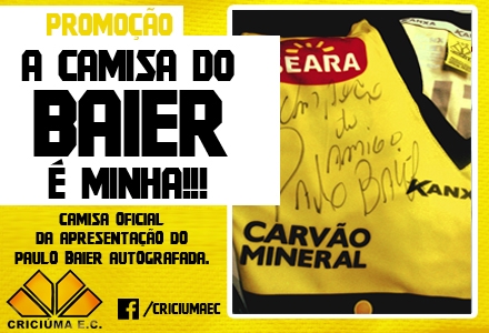 Resultado do sorteio da camisa do Paulo Baier