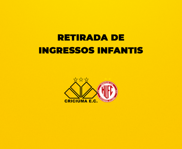 Retirada de ingressos infantis para a partida diante do Hercílio Luz