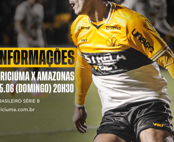 SERVIÇO DE JOGO PARA CRICIÚMA X AMAZONAS