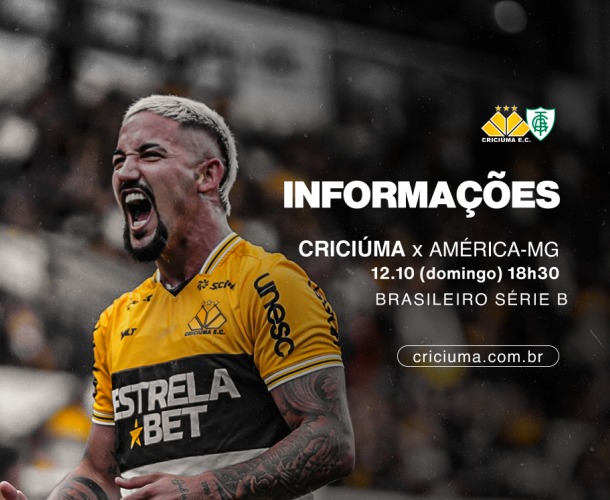 SERVIÇO DE JOGO PARA CRICIÚMA X AMÉRICA-MG