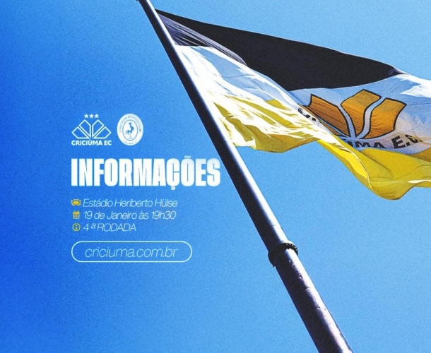 SERVIÇO DE JOGO PARA CRICIÚMA X CONCÓRDIA