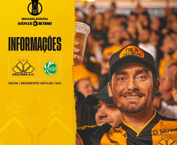 Serviço de jogo para Criciúma x Juventude