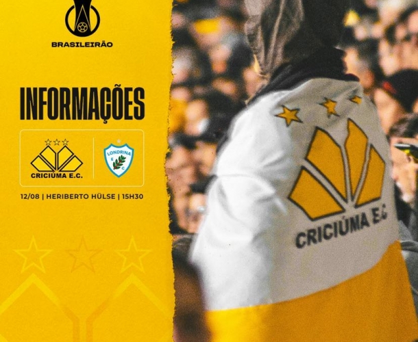 Serviço de jogo para Criciúma x Londrina