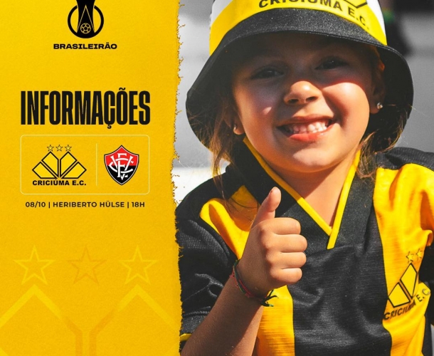 Serviço de jogo para Criciúma x Vitória