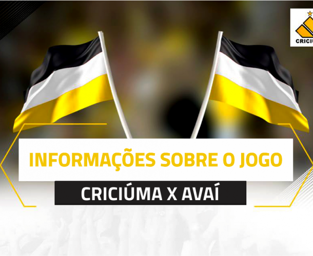Serviço do jogo: Criciúma x Avaí