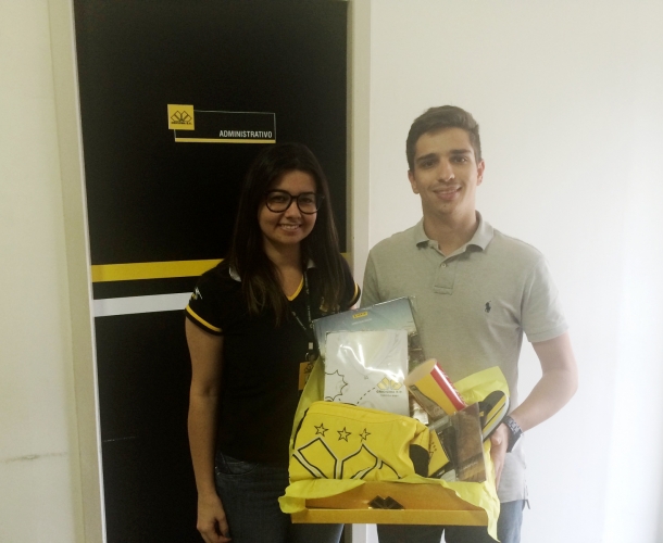 Sócio ganha kit em sorteio