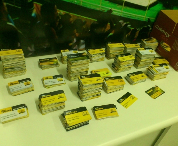 Sócios devem fazer retirada de carteirinhas