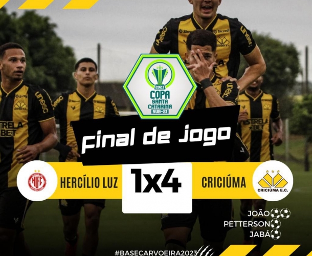 Tigre goleia e segue 100% na Copa SC Sub-21 