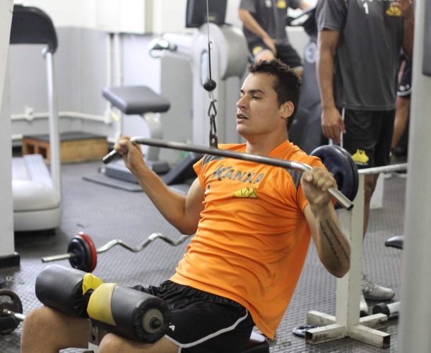 Tigre se reapresenta com treino de força e core