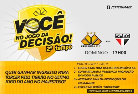 Tigre sorteará mais 200 ingressos nesta quinta-feira