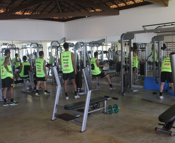 Treino do Tigre em solo baiano