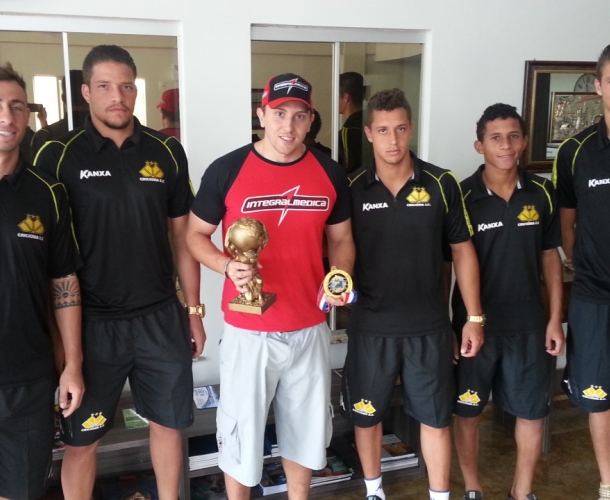 Visita de um campeão mundial